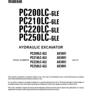 Komatsu Pc200Lc-6Le Pc210Lc-6Le Service Repair Manual