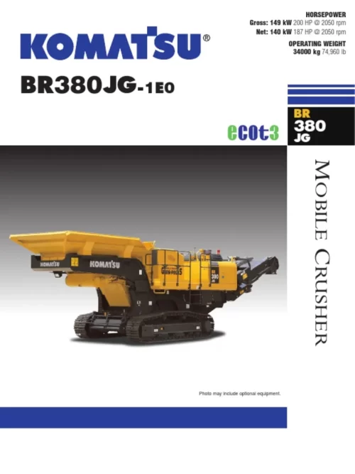 Komatsu BR380JG Mobile Crusher Repair Manual Collection