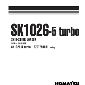 Komatsu SK1026-5 N Skid Steer Loader Repair Manual