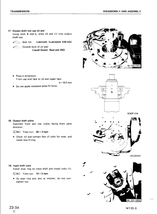 Komatsu W120-3 Wheel Loader Service Repair Manual