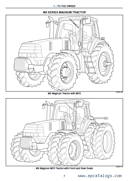 CASE IH MX210 MX230 Magnum Tractor Service Manual