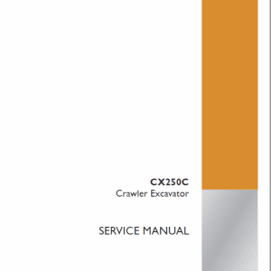 Case CX250C Tier 4 Excavator Service Repair Manual