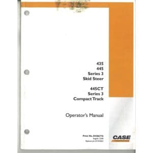 CASE 435 445 445CT SKID STEER SERVICE REPAIR MANUAL