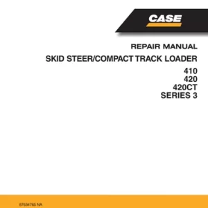1-Case 410 420 Skid Steer Specs Service Repair Manual Case 410 420 Skid Steer Specs Service Repair Manual
