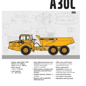 Volvo A30c Articulated Dump Truck Service Repair Manual Volvo A30c Articulated Dump Truck Service Repair Manual