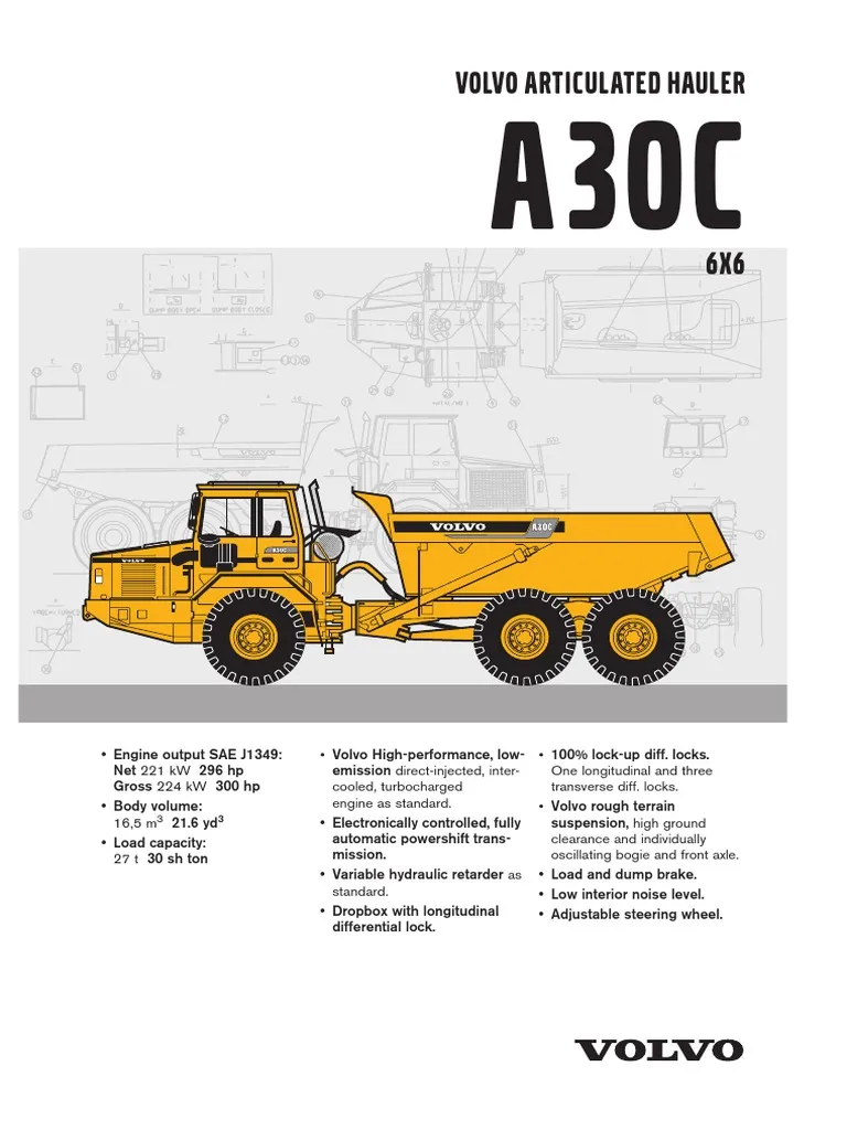 Volvo A30c Articulated Dump Truck Service Repair Manual Volvo A30c Articulated Dump Truck Service Repair Manual