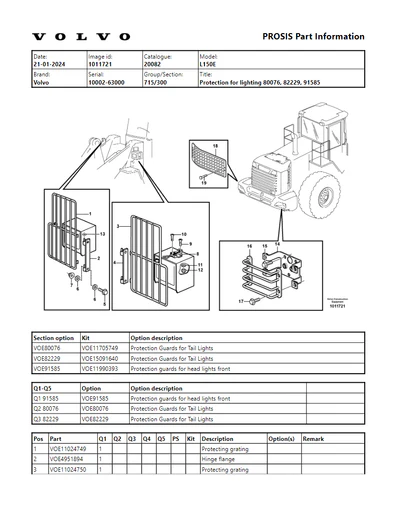 Volvo L150e Wheel Loader Service Repair Manual