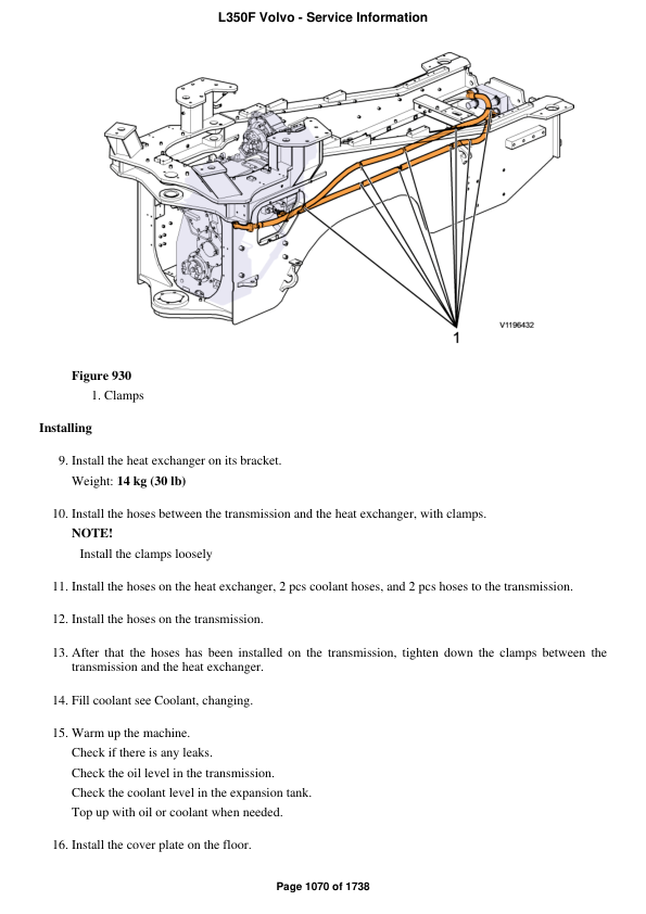 Volvo L350f Wheel Loader Service Repair Manual