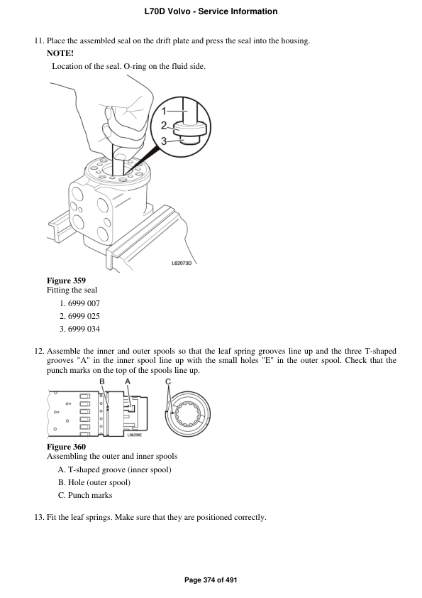 Volvo L70d Wheel Loader Service Repair Manual