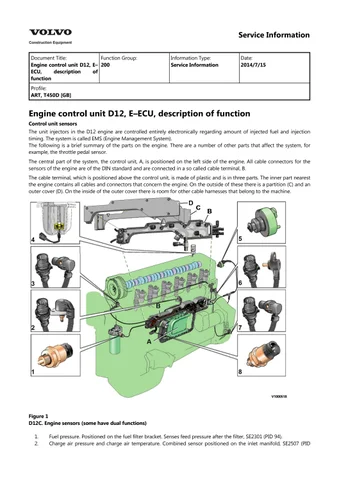 Volvo T450d Articulated Dump Truck Workshop Repair Manual