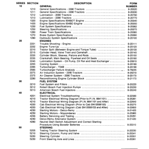 Case IH 2290 Tractor Repair Service Manual