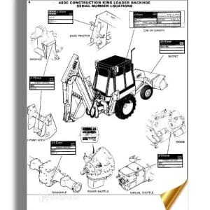 Case 480C 480CK C Tractor Loader Backhoe Parts Manual Catalog