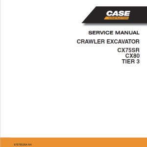 CASE CX80 Service Repair Manual