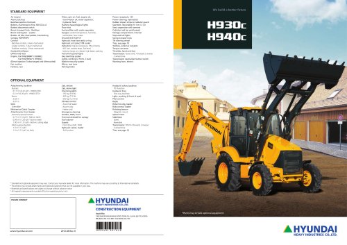 Hyundai H930c H940c Backhoe Loader Service Repair Pdf