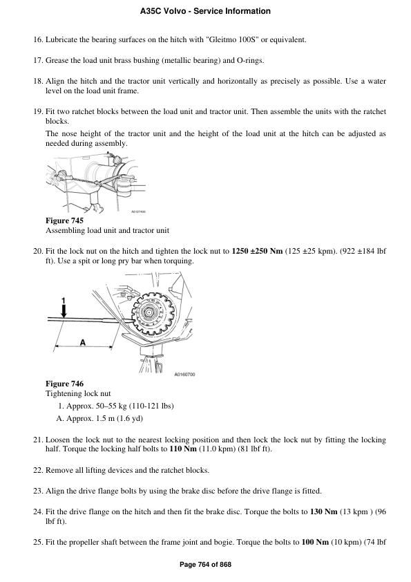 Volvo Bm A35c Articulated Dump Engine Service Repair Manual