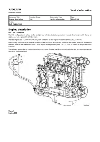 Volvo Ew140c Wheeled Excavator Workshop Repair Manual