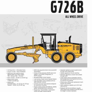Volvo G726b Motor Grader Service Repair Manual