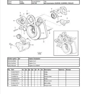 Volvo Bl71 Plus Backhoe Loader Service Parts Manual