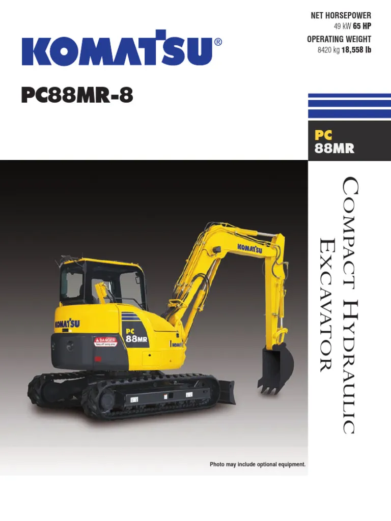 Komatsu Pc88mr-8 operation and maintenance pdf