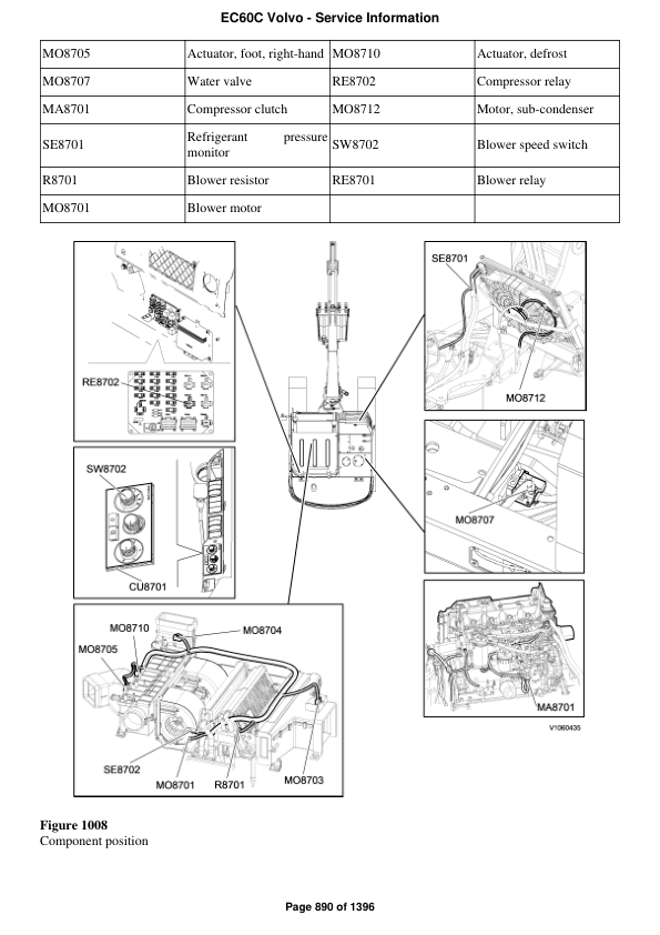 Volvo EC60C Compact Excavator Workshop Service Repair Manual