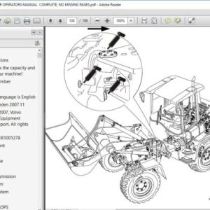 Volvo L30b Compact Wheel Loader Service Parts Catalogue Pdf Manual