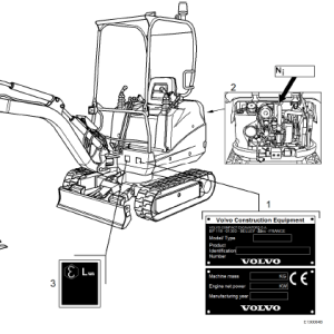 Volvo Ec13 Xr, Ec13 Xtv Excavator Service Parts Catalogue Manual