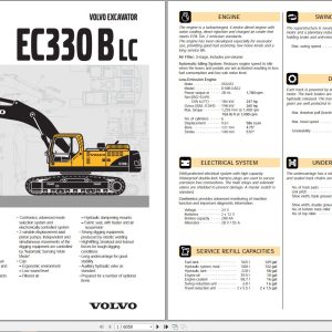 Volvo Ec330b Lc Excavator Service Manual
