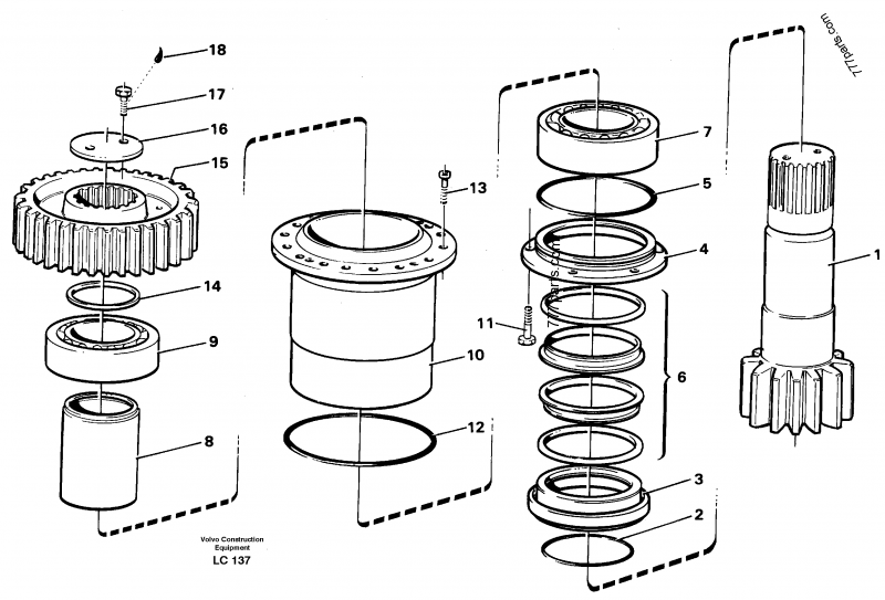 Volvo Ec280 Excavator Service Parts Manual