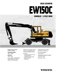 Volvo Ew150c Excavator Service Parts Catalog Manual