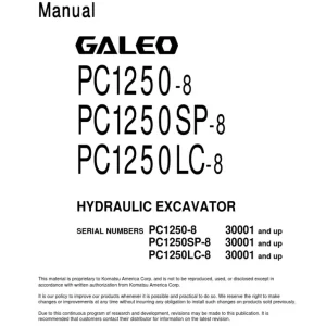 1 Komatsu Pc1250-8 Operation Maintenance Pdf Manual