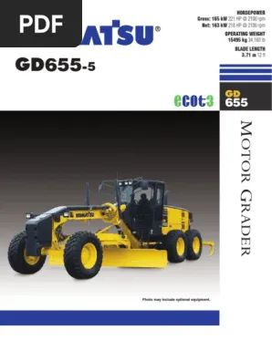 Komatsu GD655-5 operation and maintenance PDF manual