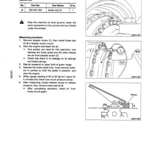 Komatsu WA700-1 Workshop Service Repair Manual