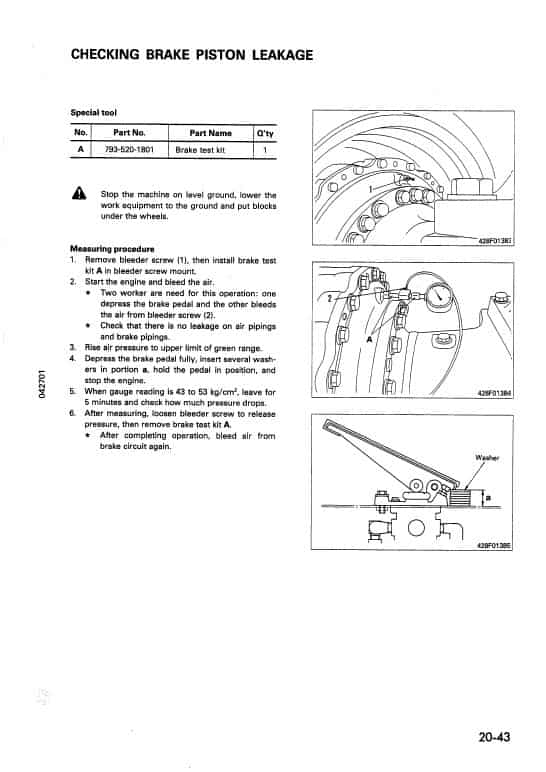 Komatsu WA700-1 Workshop Service Repair Manual