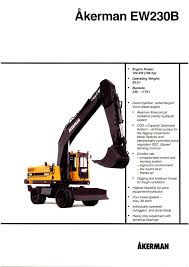 Volvo Ew230b Ackerman Excavator Service Parts Catalog Pdf Manual