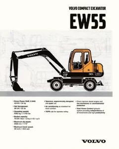 Volvo Ew55 Compact Excavator Catalog Manual