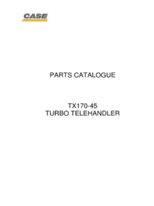 Case Tx175-45 Turbo Telehandler Service Parts Manual