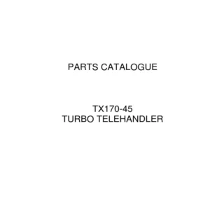Case Tx175-45 Turbo Telehandler Service Parts Manual