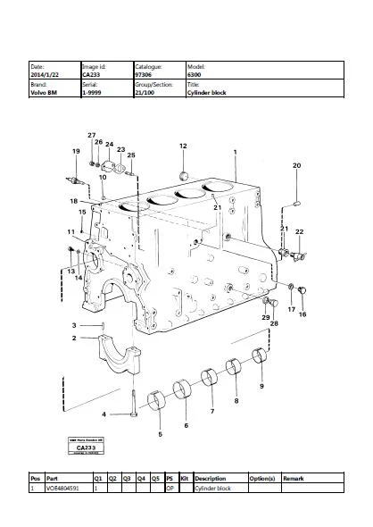Volvo BM 6300 Wheel Loader Service PDF Repair Manual