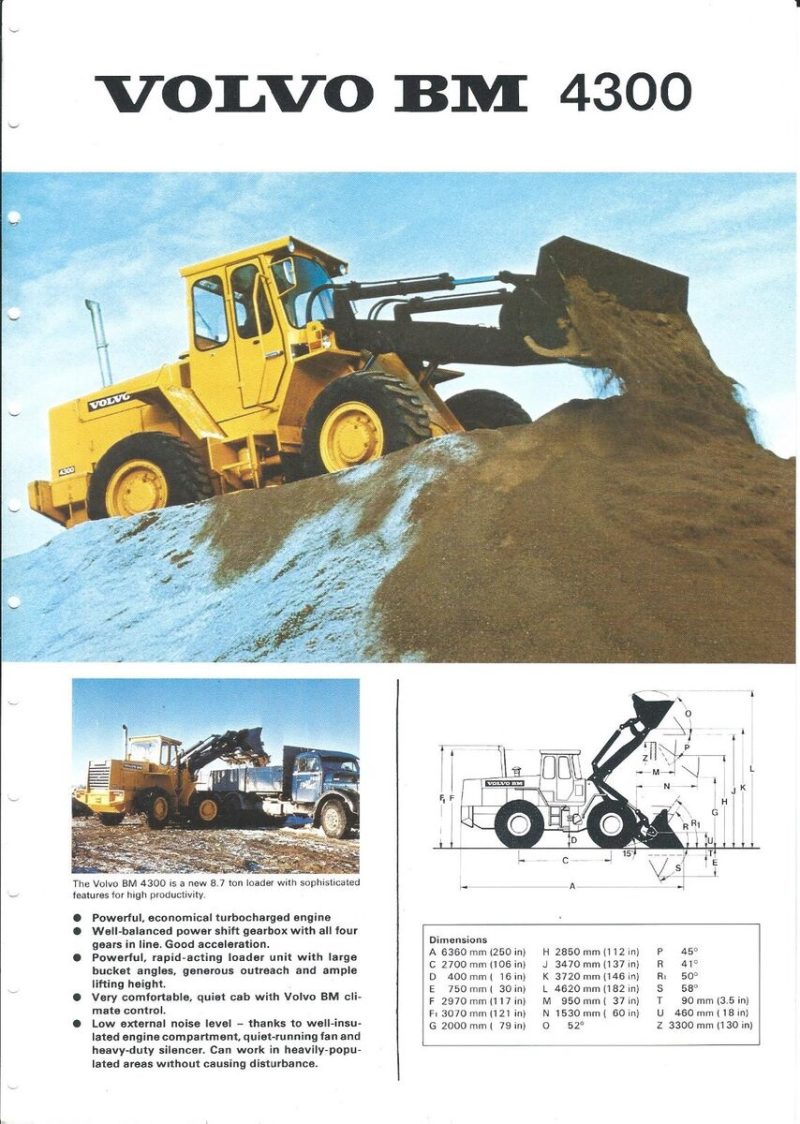 Volvo Bm 4300 Wheel Loader Service Pdf Repair Manual