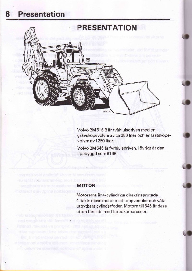 Volvo Bm 616b Wheel Loader Service And Repair Manual