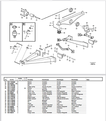 Volvo Ecr28 Compact Excavator Service Catalogue Manual