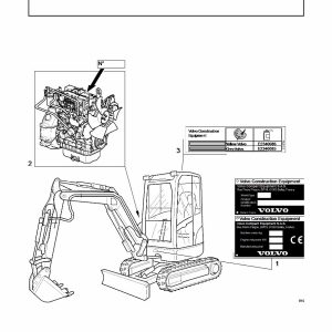 Volvo Ecr38 Compact Excavator Service Parts Pdf Manual