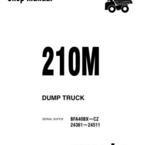 Komatsu 210m Dg694 Dump Truck Service Manual