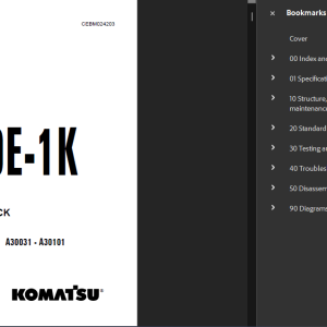 Komatsu 860e-1k 860e-1 kt Dump Truck Service Repair Manual