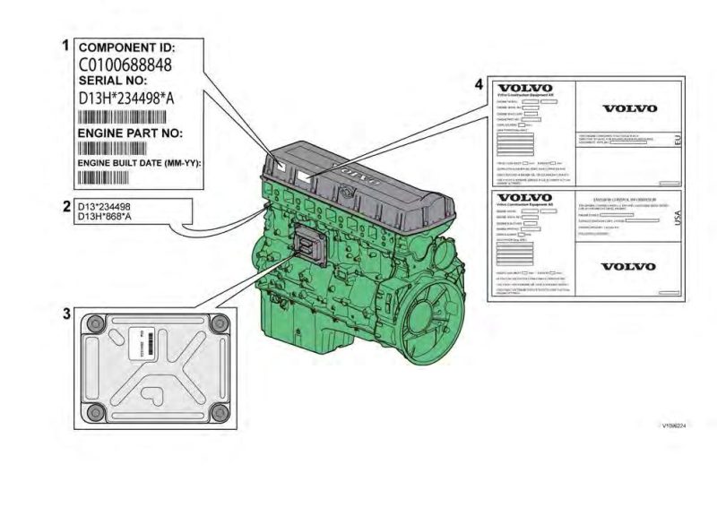 Volvo L250G Wheel Loader Service Parts Manual
