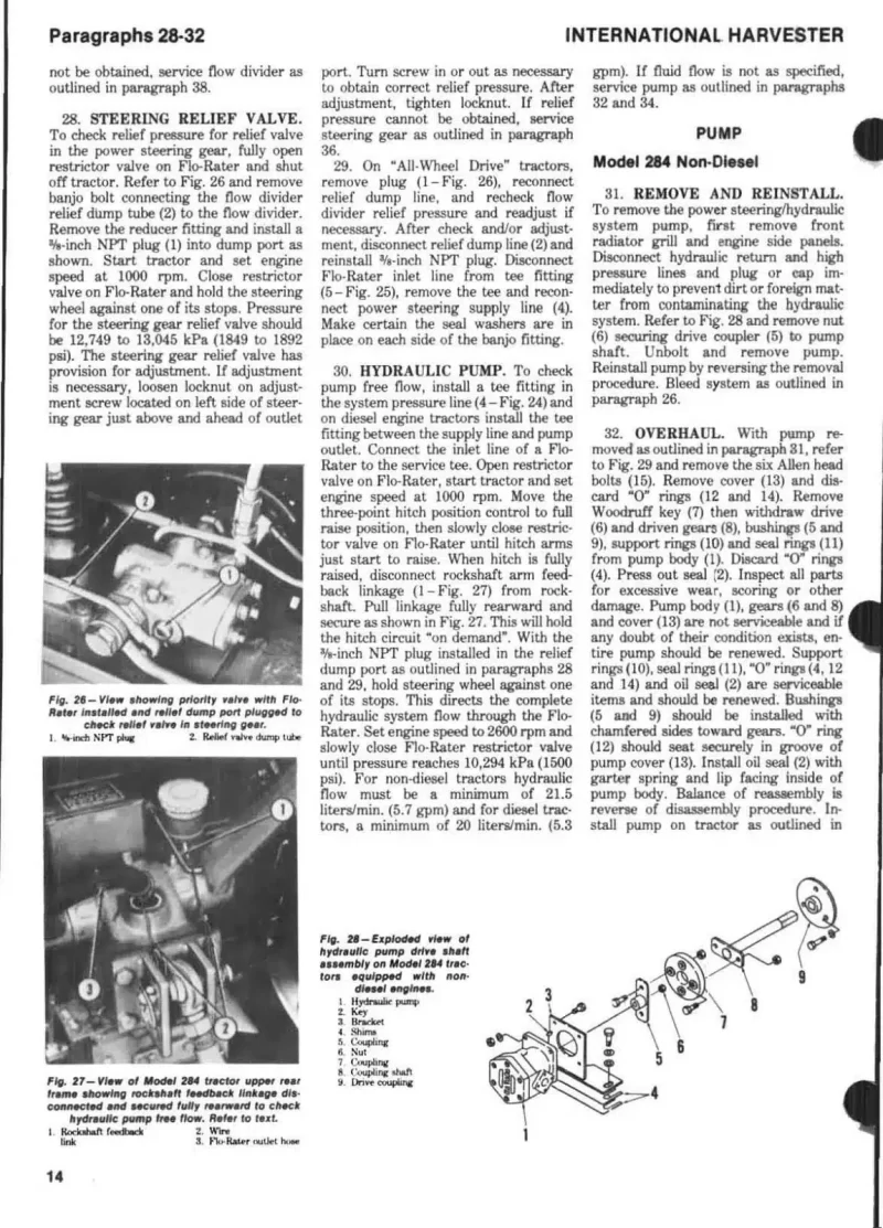 1-Case IH 284 Tractor Service Repair Factory Manual Case IH 284 Tractor Service Repair Factory Manual