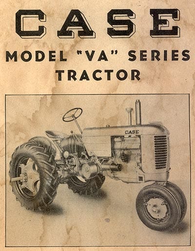 Case Va Vac Vae Vah Vao Tractor & Engine Factory Service Repair Manual