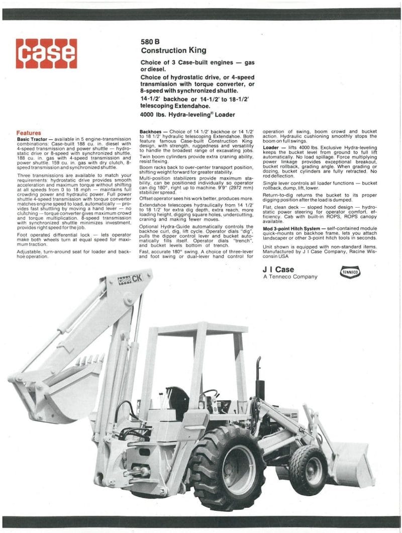 Case 580B CK Loader Backhoe Tractor Service Repair Manual Case 580B CK Loader Backhoe Tractor Service Repair Manual