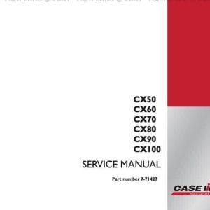 Case IH CX 50 60 70 80 90 100 Factory Repair Service Manual