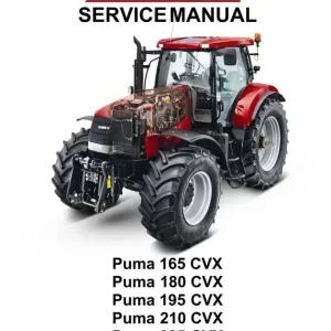 Case Ih Puma 165 Cvx, Puma 180 Cvx, Puma 195 Cvx Tractor Service Repair Manual